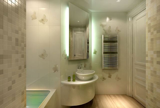 дизайн интерьера ванных комнат