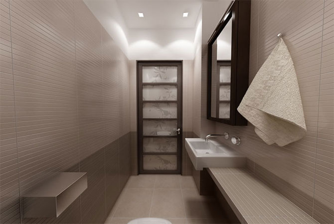 дизайн стандартной ванной комнаты