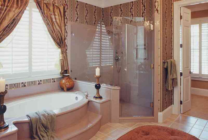 пример интерьера ванной комнаты