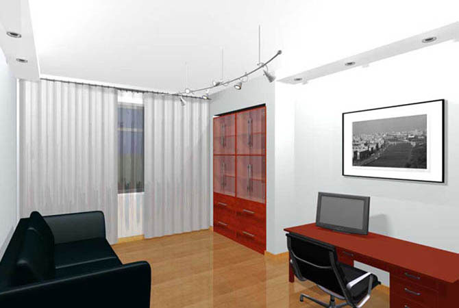 дизайн проект интерьера однокомнатной квартиры