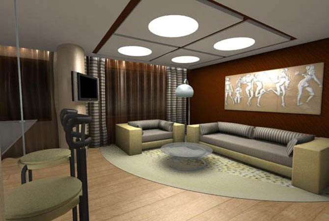 дизайн интерьера гостиной комнаты