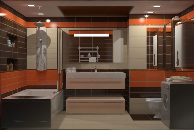 дизайн ванной комнаты фото